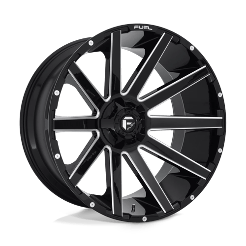 D615 24X12 6X135/5.5 GL-BLK-MIL -44MM Fuel 1PC