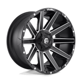 D616 22X10 5X5.5/150 MT-BLK-MIL -18MM Fuel 1PC