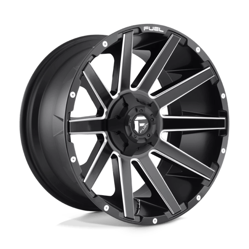 D616 20X10 5X5.5/150 MT-BLK-MIL -18MM Fuel 1PC