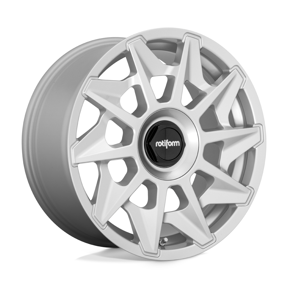 R124 19X8.5 BLANK GL-SLVR 40MM (0-0) Rotiform