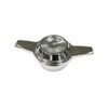 Metallic valve or cap with winged handles
