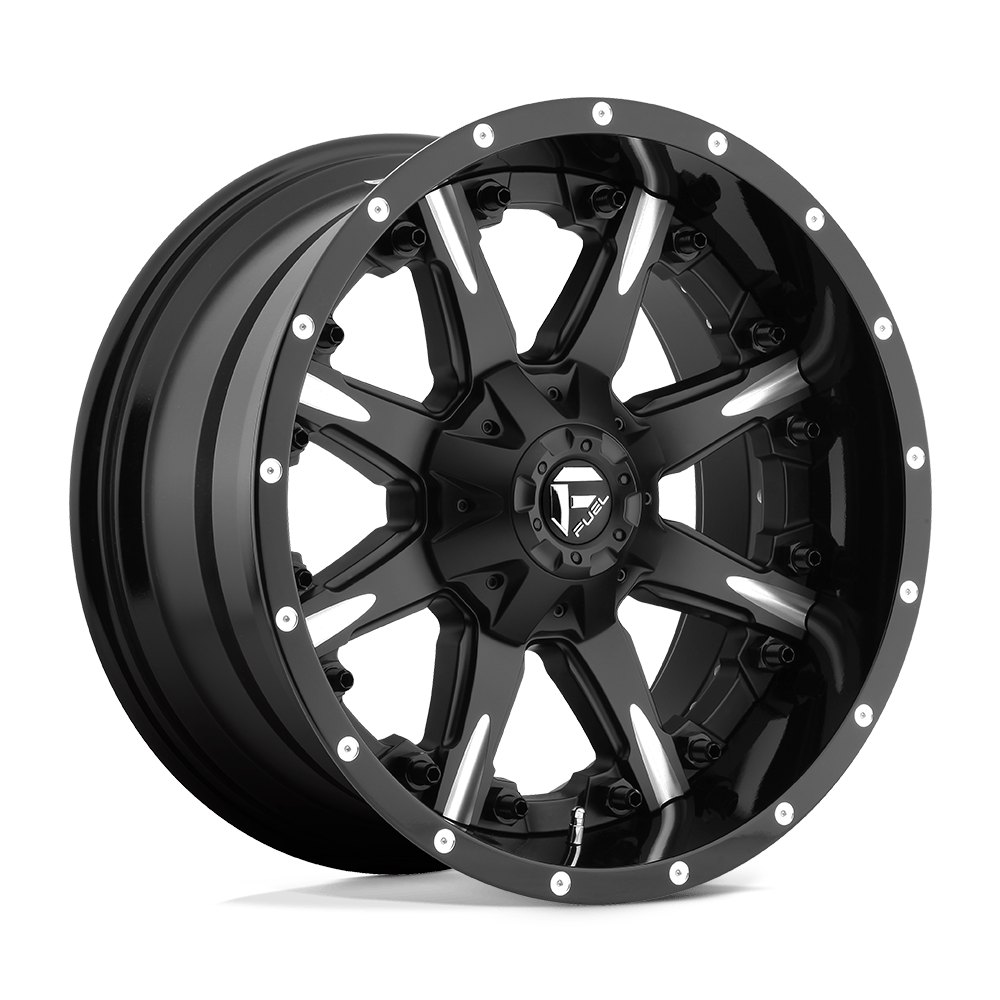 D251 20X10 5X5.0/5.5 MT-BLK-MIL -19MM Fuel 2PC