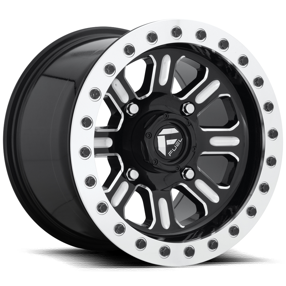 D910 15X10 4X156 GL-BLK-MIL 25MM Fuel UTV