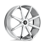 S201 22X9.5 6X135/5.5 CHR-PLATED 25MM DUB 1PC