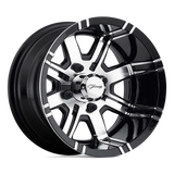 FA119 12X7 4X4.0 MACH G-BLK -40MM Fairway Alloys