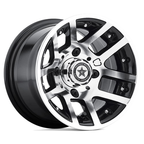 FA121 10X7 4X4.0 MACH G-BLK -25MM Fairway Alloys