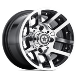 FA121 10X7 4X4.0 MACH G-BLK -25MM Fairway Alloys