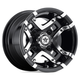 FA123 10X7 4X4.0 G-BLK MACH -25MM Fairway Alloys