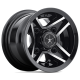 FA127 8X7 4X4.0 G-BLK MACH 00MM Fairway Alloys