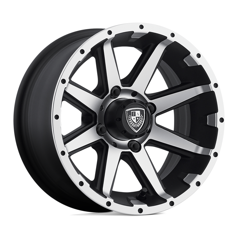 FA135 12X6 4X4.0 MACH M-BLK -23MM Fairway Alloys