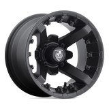 FA138 12X7 4X4.0 M-BLK -47MM Fairway Alloys