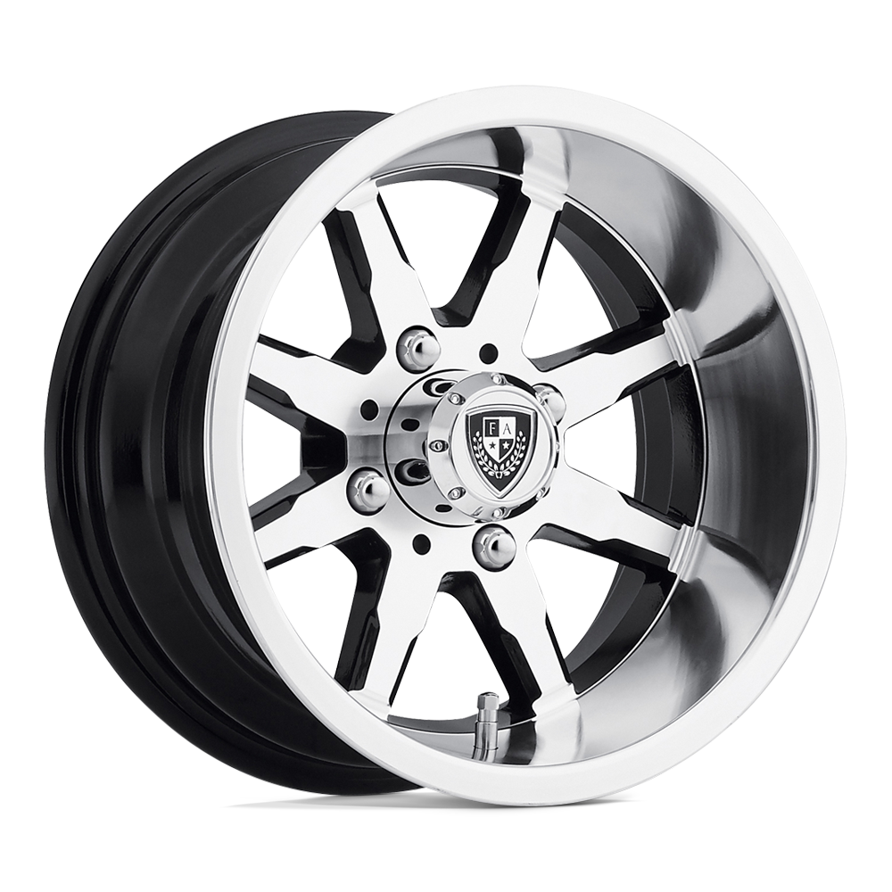 FA141 10X7 4X4.0 MACH G-BLK -25MM Fairway Alloys