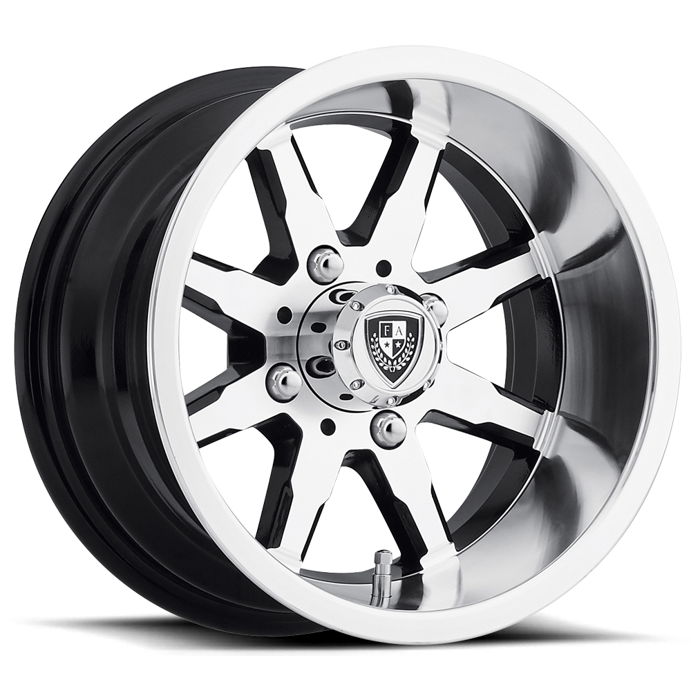 FA142 12X6 4X4.0 MACH G-BLK -30MM Fairway Alloys