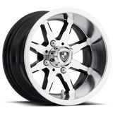 FA142 12X6 4X4.0 MACH G-BLK -30MM Fairway Alloys