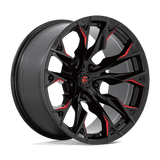 D823 20X10 5X5.5 G-BLK MILL C-RED -18MM Fuel 1PC