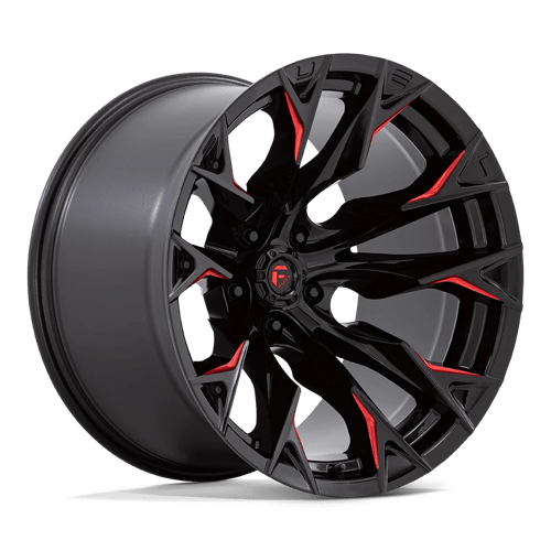 D823 20X12 5X5.0 G-BLK MILL C-RED -44MM Fuel 1PC