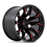 D823 20X12 5X5.0 G-BLK MILL C-RED -44MM Fuel 1PC