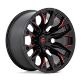 D823 20X10 8X180 G-BLK MILL C-RED -18MM Fuel 1PC