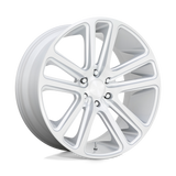 S257 24X10 5X115 GL-SLVR-BRSH 20MM DUB 1PC