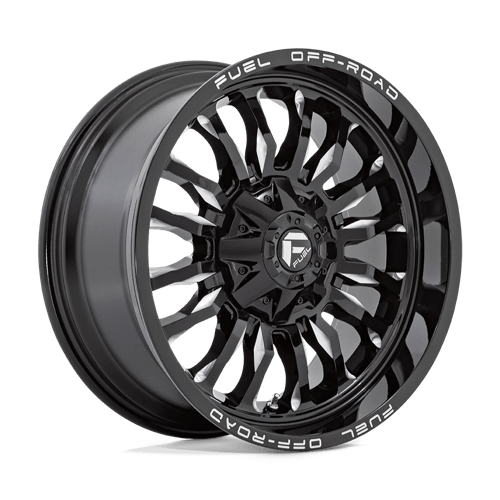 D795 20X10 5X5.0/5.5 G-BLK-MILL -18MM Fuel 1PC