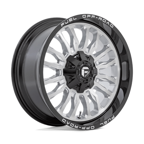 D798 20X10 8X170 SLVR-BRSH BLK-LP -18MM Fuel 1PC