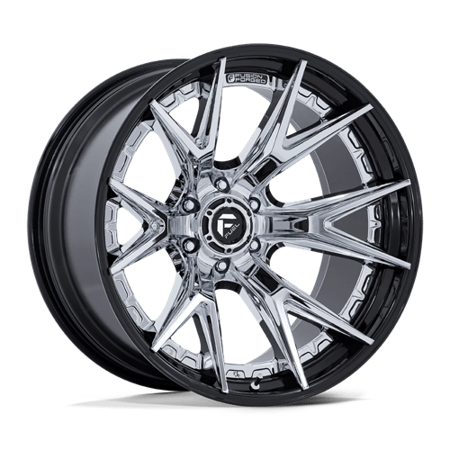 D402 22X10 8X6.5 CHR G-BLK -18MM Fuel 1PC