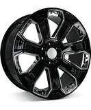 26X10 2116 G06 6X139.7 31 78.1 BLACK WITH CHROME INSERTS