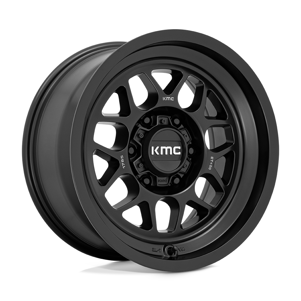 KM725 17X8.5 5X5.0 S-BLK 0MM KMC