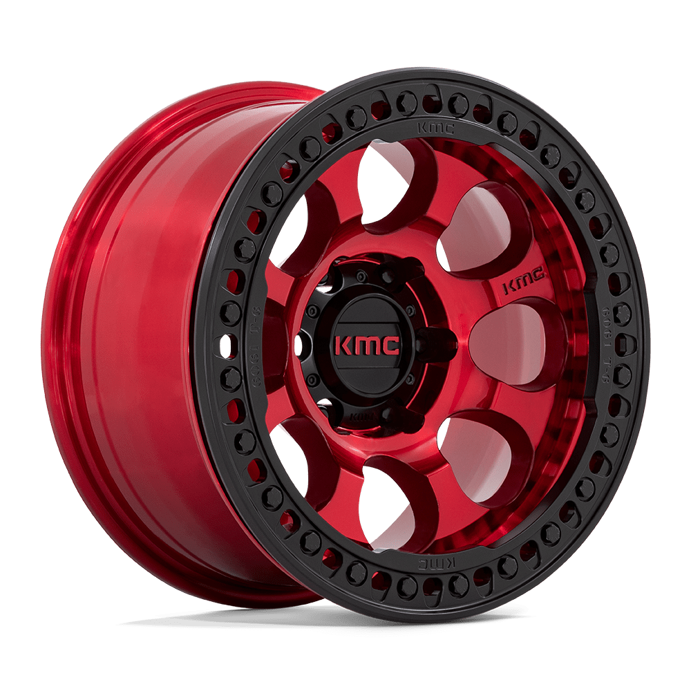 KM237 17X9 6X5.5 C-RED-BLK-RG -12MM KMC