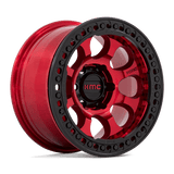 KM237 17X9 6X5.5 C-RED-BLK-RG -38MM KMC