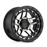 KM540 18X8.5 5X5.0 S-BLK MACH 00MM KMC