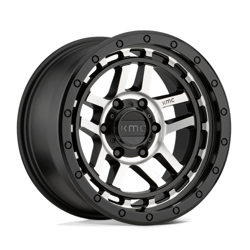 KM540 18X8.5 5X5.0 S-BLK MACH 00MM KMC