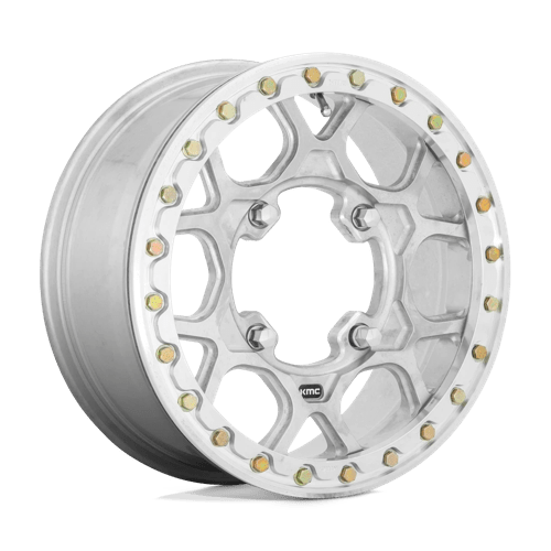 KS433 15X6 4X156 RAW-MACH-FRG 38MM KMC Powersports