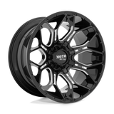 MO808 20X10 8X6.5 G-BLK MILL -18MM Moto Metal