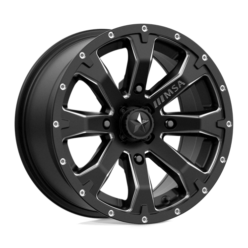 MA42 14X7 4X137 S-BLK MILL 10MM MSA Offroad Wheels