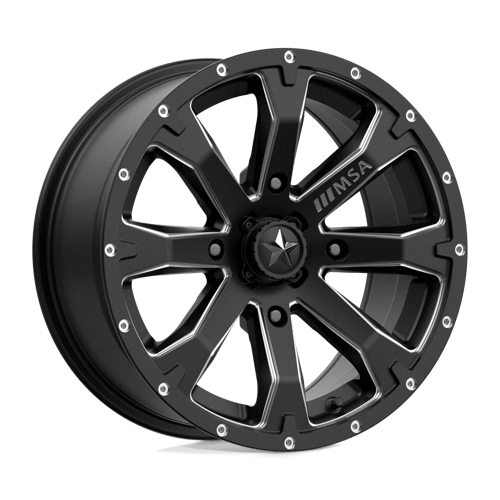 MA42 15X7 4X110 S-BLK MILL 10MM MSA Offroad Wheels