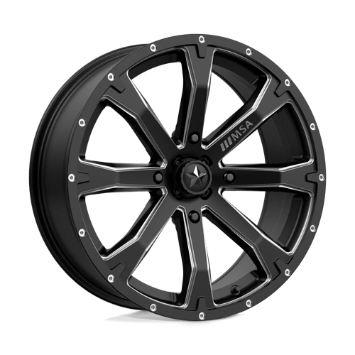 MA42 18X7 4X137 S-BLK MILL 10MM MSA Offroad Wheels