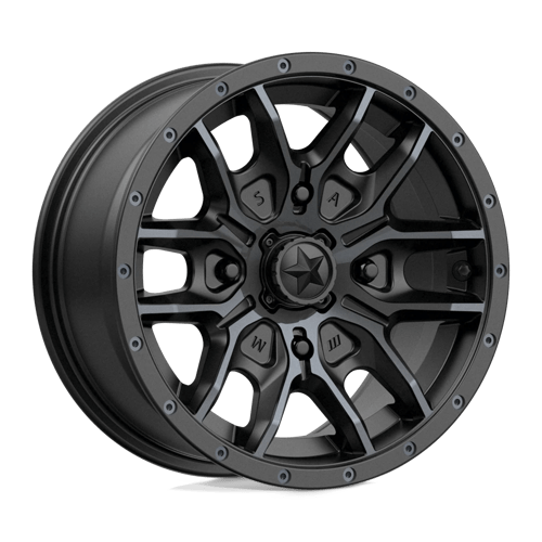 MA43 14X7 4X137 S-BLK TTCC 10MM MSA Offroad Wheels