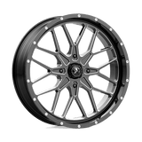 MA45 16X7 4X137 G-BLK MILL 10MM MSA Offroad Wheels