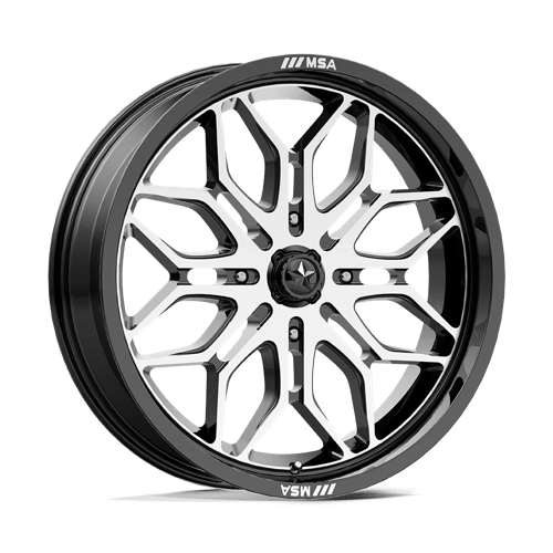 MA47 24X7 4X137 G-BLK-MACH 10MM MSA Offroad Wheels