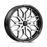 MA47 24X7 4X137 G-BLK-MACH 10MM MSA Offroad Wheels