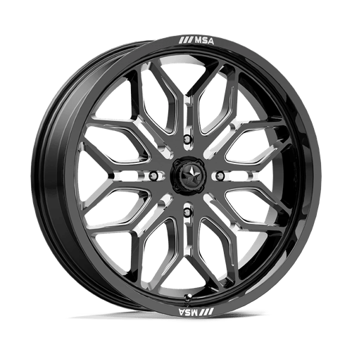 MA47 20X7 4X137 G-BLK-MILL 10MM MSA Offroad Wheels