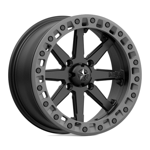 MA31 14X10 4X110 S-BLK M-GRY RG 00MM MSA Offroad Wheels