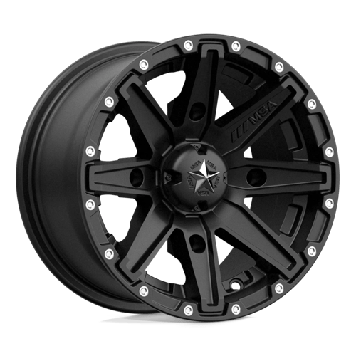 MA33 12X7 4X137 S-BLK 10MM MSA Offroad Wheels