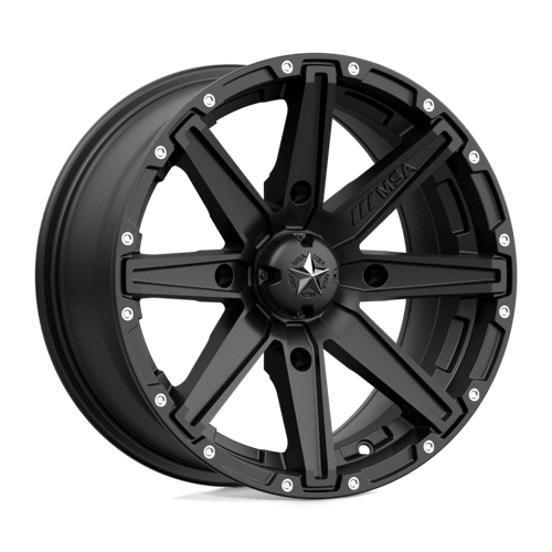 MA33 15X7 4X110 S-BLK 10MM MSA Offroad Wheels