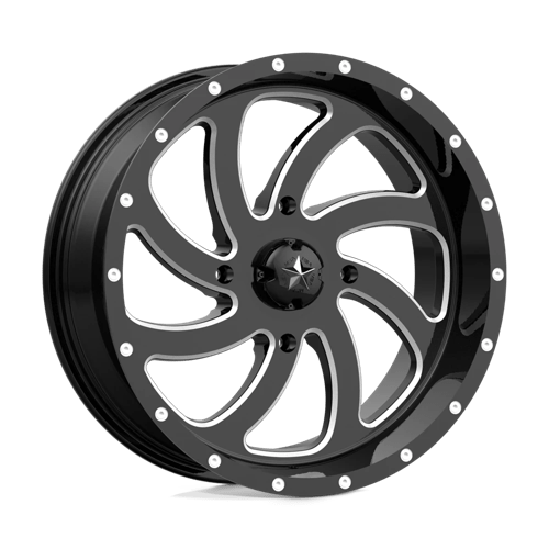 MA36 18X7 4X137 G-BLK MILL 00MM MSA Offroad Wheels