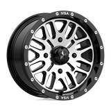 MA38 14X7 4X137 G-BLK MACH 10MM MSA Offroad Wheels