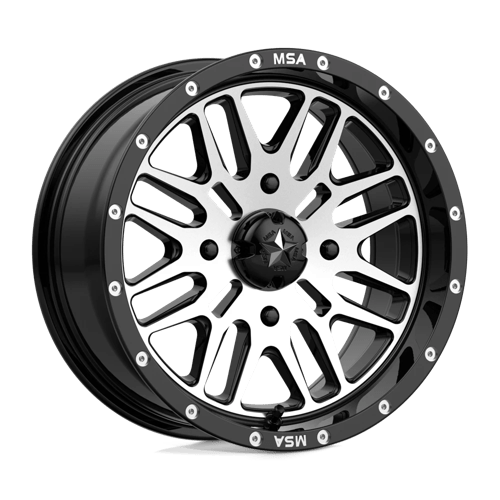 MA38 15X7 4X156 G-BLK MACH 10MM MSA Offroad Wheels