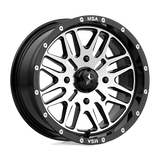 MA38 15X7 4X137 G-BLK MACH 10MM MSA Offroad Wheels