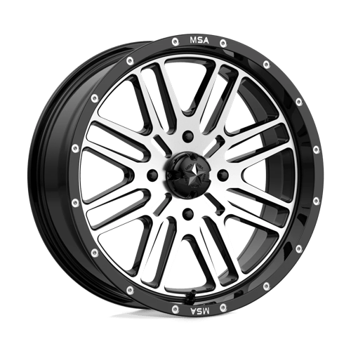 MA38 18X7 4X156 G-BLK MACH 10MM MSA Offroad Wheels